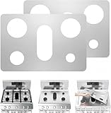 2 PCS Stove Cover Stove Top Protector,Compatible with Samsung and LG Gas Stove Range,for Model LGLDG4315 LGLRG4115 LGLRG4113 LGLDG4313 LRGL5821 LRGL5825 LRGL5925 LSGL6335DF(0.2MM Thickness)