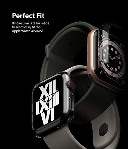Image of Ringke Slim Case Compatible with Apple Watch Series 6 /5 / 4 / SE 44mm (2 Pack) - Clear