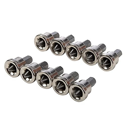 Dapetz ® Drywall Magnetic Locating Screwdriver Bit PH2 Plasterboard Screw Dimpler Bits Hex Shank with Depth Stop Chrome Vanadium Steel Pack of 10