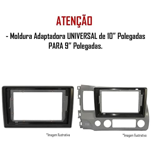 Moldura Adaptadora 10 polegadas para 9 polegadas Expex EPX RDR-9