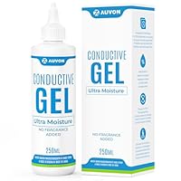 AUVON Elektroden Kontakt-Gel 250ml für TENS- und EMS-Geräte, Elektrodengel Verbessert Leitfähigkeit, Geruchsneutral mit optimaler Feuchtigkeit, hautfreundlich & wasserbasiert für sichere Anwendung