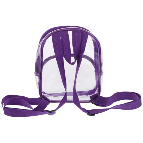 Clear Mini Backpack PVC Transparent Bag for Lightweight Dual Shoulder Straps for Outdoor Activities and Travel Versatile Storage for Essentials