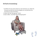 BioEnergiser Leg Exerciser Pro Bein-Trainer I passives Training für Jung & Alt - 3 Stufen - inkl. Fernbedienung I sanfte konstante Bewegung - f. Senioren geeignet I LEGEX Circulation Leg Exerciser Pro – Bild 3