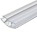 Produktbild Gedotec Magnet-Duschlippendichtung für Duschtüren wasserabweisend | 1 Stück - Profil-Dichtung 135° | Länge: 2 m | Duschdichtung 8mm - 10mm | Türdichtung PVC Transparent | Duschkabinen Dichtungen