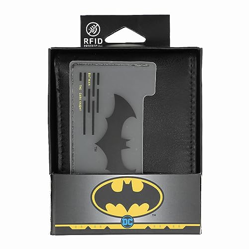 Bioworld MWM5VRDBTMPP00 Batman Logo Men'S Black Bifold Wallet thumb #5