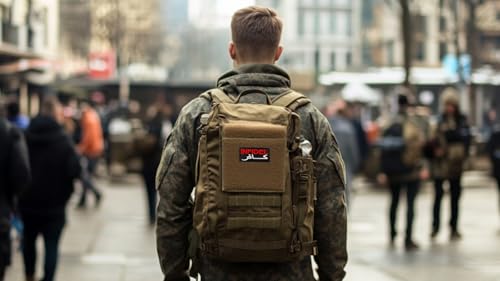 Écusson brodé drapeau infidèle Cute-Patch tactique croisés de 9,5 cm - 4