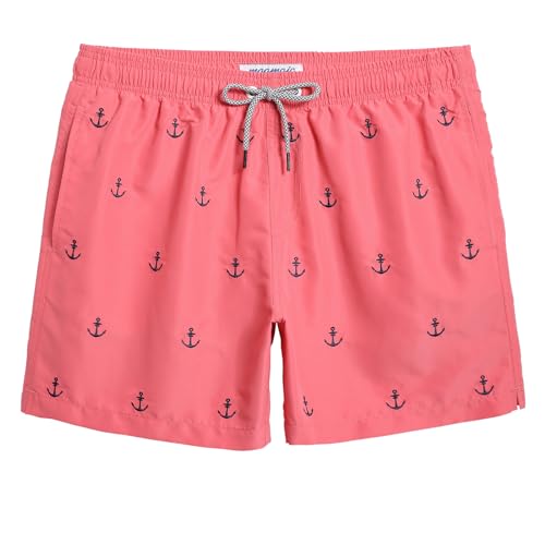 Image of maamgic Mens Swim Trunks 5 Inch with Mesh Lining, Quick Dry Mens Bathing Suit, Swim Shorts for Swimming and Beach