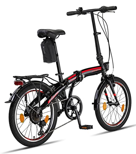 Licorne Bike Conseres Premium vouwfiets, vouwfiets in 20 inch, fiets voor heren, jongens, meisjes en dames, 6… - Afbeelding 4