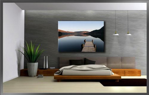 Impression Sur Toile Feuilles Boho Art Moderne 80x120 Cm XXL Tableau Decoration Murale Intissee Pour Salon Chambre Pret A Accroche 92453854