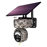 [Detección de Movimiento Avanzada con Alerta de Aplicación] La cámara solar 4G sim utiliza el sensor movimiento actualizado para detectar movimientos. Menos falsas alarmas al configurar una sensibilidad más baja o filtrar solo el movimiento humano. Reciba una notificación instantánea de la aplicación cada vez que se detecte un movimiento o alguien pase. Vea lo que sucede frente a la cámara de seguridad en cualquier momento y en cualquier lugar a través de la aplicación.