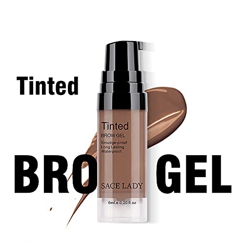 Sace Lady 3 Colors Waterproof Eyebrow Gel Set With Eyebrow Brushes For Long Lasting Brow Makeup, Eyebrow Tinted Corrector Kit, Intense Brow Color Wax Cream #TOP7