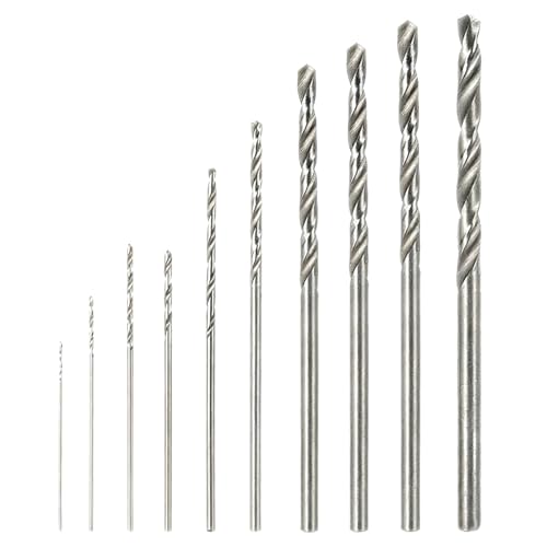 HSS Bohrer Set 10-teilig Spiralbohrer für Holz Metall Kunststoff...