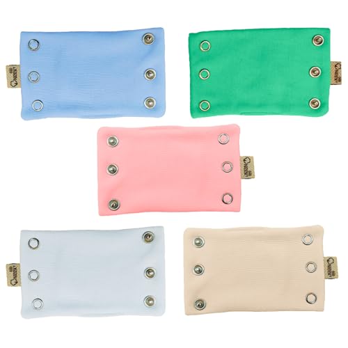 Consejos para Comprar Camisillas para Bebé de esta semana. 42 Neek Cotton | Set de 5 Extensores para Pañalero de Bebé – Body Extender 100% Algodón para Mamelucos de Niño y Niña – Accesorio para Ropa de Bebé | Extensor Ajustable...