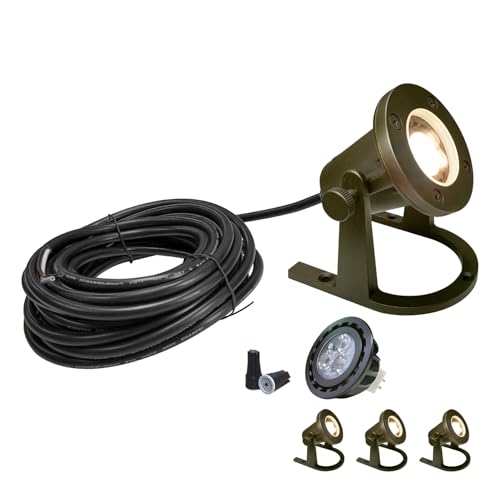 COLOER Brass Underwater Lights 4-Pack LED MR16 12V IP68
