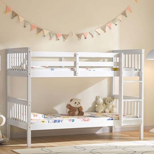 Vida Designs Milan Bunk Bed Complete (White, No Mattress)
