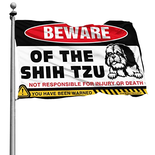 Drapeau Shih Tzu amusant pour habiller un grand mur vide de salon