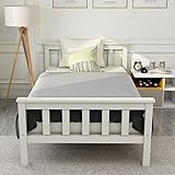 Apariencia rústica: agregue un toque de belleza natural de esencia orgánica a su espacio vital con esta cama. El color original de la madera y los contornos de corte limpio garantizan un aspecto atemporal. Disfrute de la distintiva veta de la madera en la superficie que sin esfuerzo agrega calidez y refresca su dormitorio.