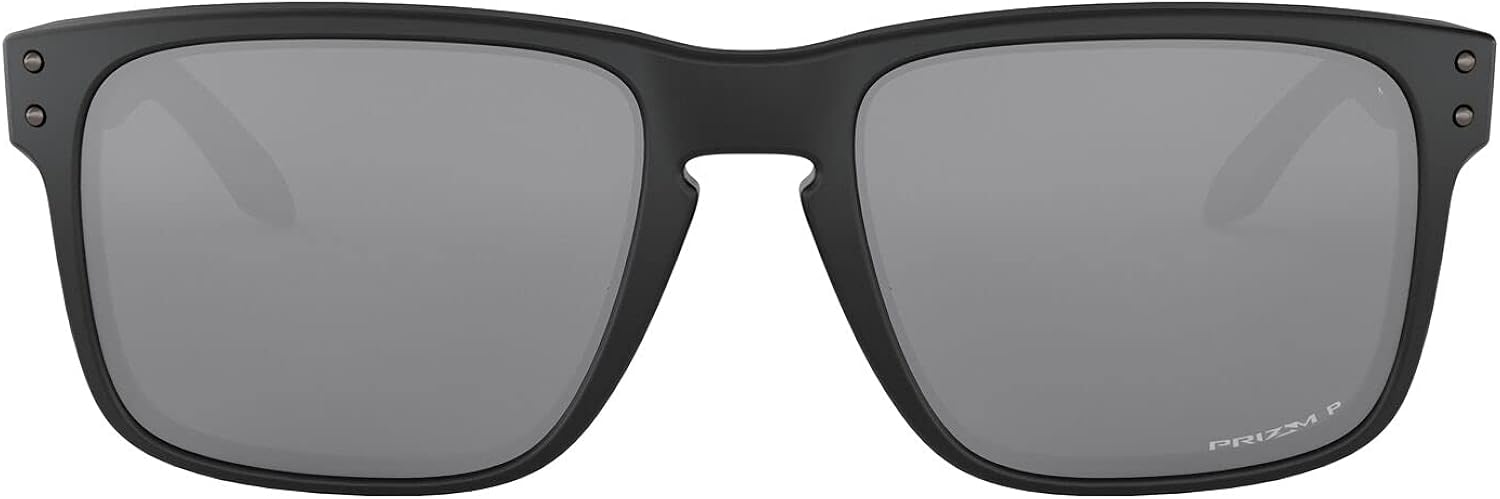 Oakley OO9102 Holbrook Sunglasses + Vision Group Accessories Bundle(Matte Black/Prizm Black Polarized (9102D6) : Clothing, Shoes & Jewelry