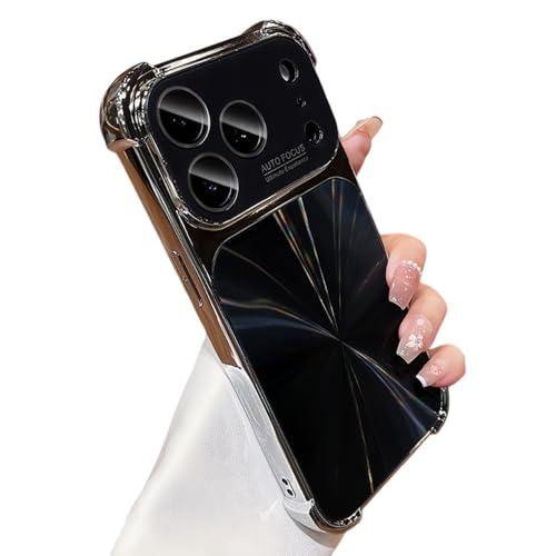 Coque iPhone 15 Plus luxe en titane noir et finition laser chic
