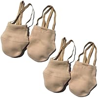 Tanzschuhe Halbsohlen Ballettschuhe Schläppchen Gymnastikschuhe für Kinder und Erwachsenen Ballettschuhe mädchen Zwei Paar S