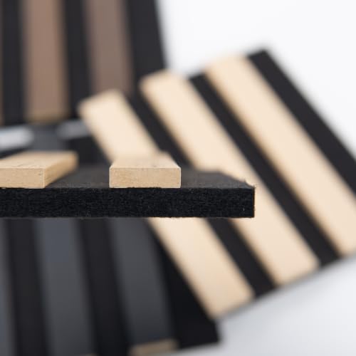 Image of Art3d Wood Slat Panels, Soundproof Drop Ceiling, 4 Multi-Color, Sample Pack