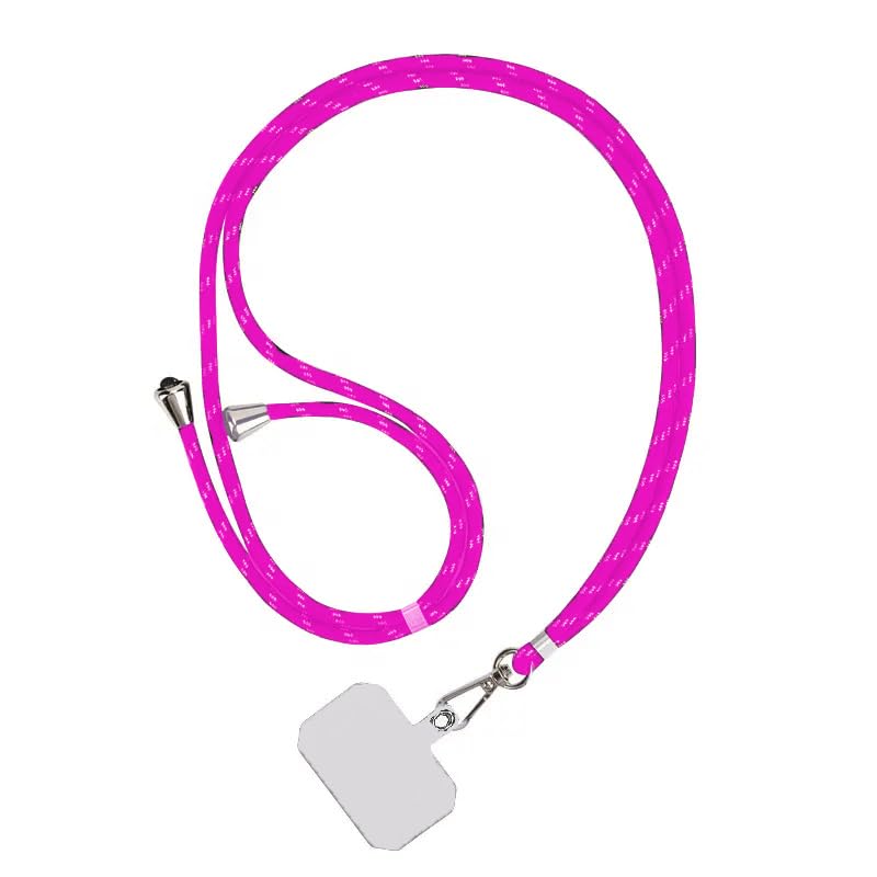 SHOPONIL Universal Mobile Holder Lanyard, Adjustable Nylon Wrist/Neck Strap With Patch For Crossbody Or Hanging Around The Neck, Phone Chain/Leash Safety Strap Compatible for Smartphones (Light Pink) (B0C99B4KRS) Amazon Price History, Amazon Price Tracker