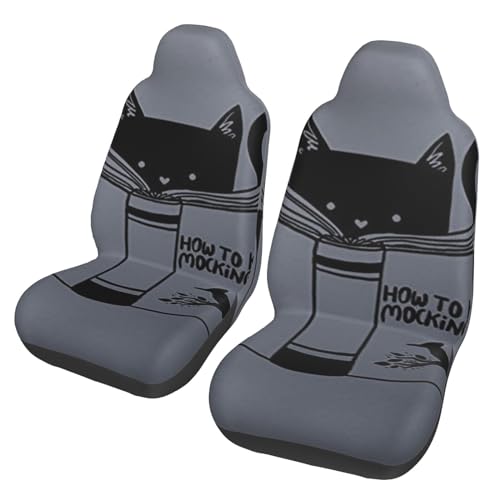 Housses de siege auto universelles chat pour auto camion SUV