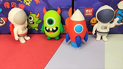 SAMVARDHAN Space Themed 3D Big Size Erasers Stylish Colors Astronaut, Alien and Rocket Best Return Gift for Boys, Girls for School (Pack of 2) (B0C4PT4YJH) Amazon Price History, Amazon Price Tracker
