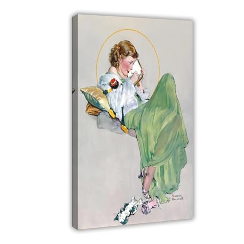 Impression sur toile Diary 1933 Norman Rockwell pour decoration salon 51x76 cm