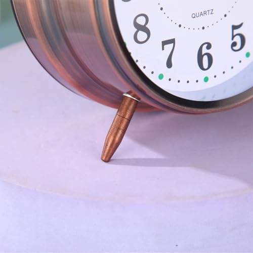 Relógio Despertador Analógico Vintage Antigo com Visor de 8 cm e LED para Visualização Noturna (Retr