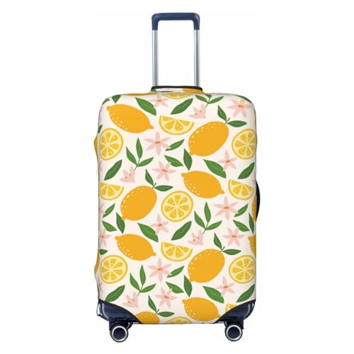 Cute Lemon Luggage Cover Protector Anti-Scratch Washable Fits 18-32 Inch Luggage-X-Large