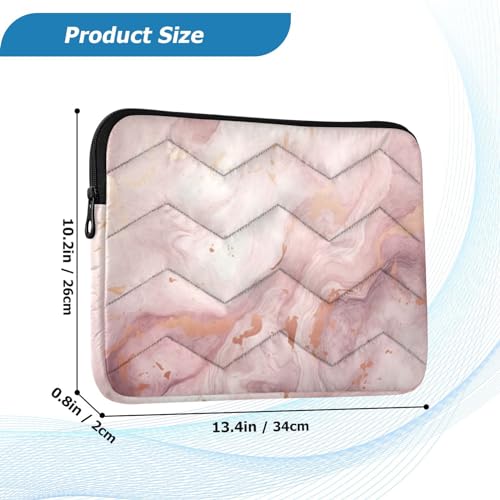 Funda para Laptop Mármol Rosa Dorado 13-14 pulgadas miniatura 3