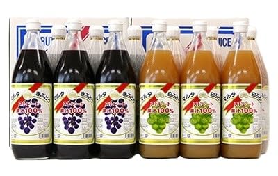 マルタのきぶどう白ぶどう1000ml×12本詰