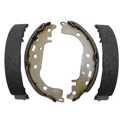 Image of Detroit Axle - Brake Kit for 04-08 Toyota Prius Brake Drums Drilled and Slotted Brake Rotors Ceramic Brakes Shoes Brake Pads 2004 2005 2006 2007 2008 Front and Rear Replacement