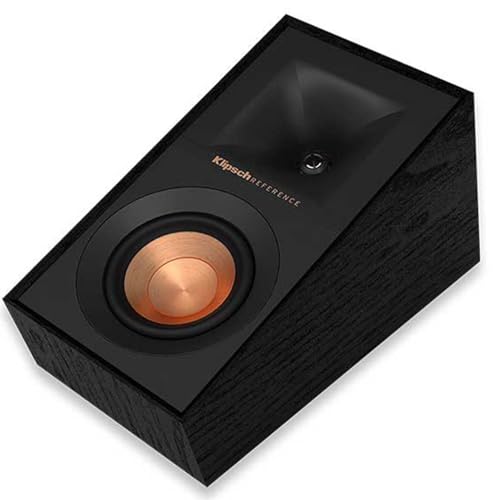 Klipsch R-40SA Black (Pareja) - Altavoces Sorround Dolby Atmos para Home Cinema proyección Techo