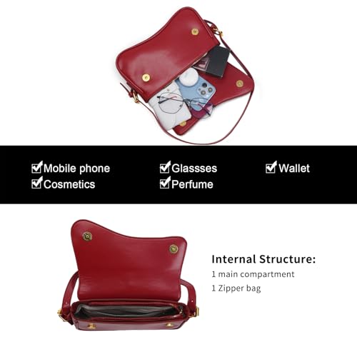 Image of PU Leather Tote Bag for Women with 2 Removable Straps and Zipper Closure