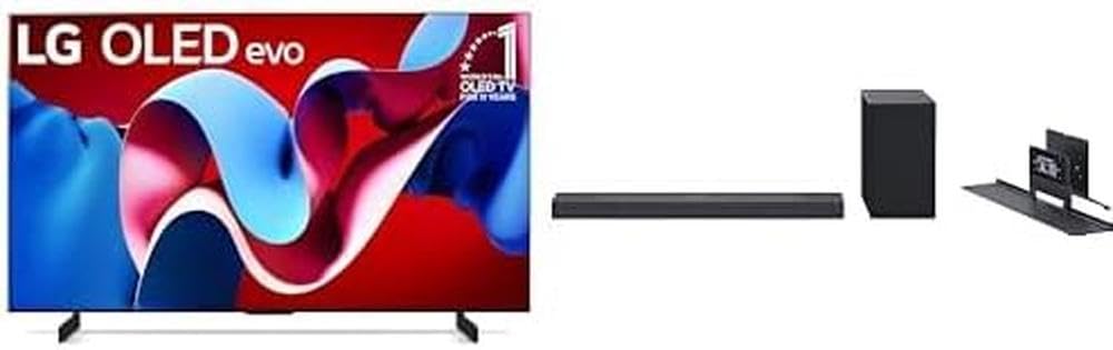 LG 42-Inch C4 OLED evo 4K Smart TV - α9 AI Processor 4K, Alexa Built-in, 144Hz Refresh Rate, HDMI 2.1, G-Sync, FreeSync, VRR, WebOS 24, Dolby Vision, Dolby Atmos (OLED42C4PUA, 2024) — view 23