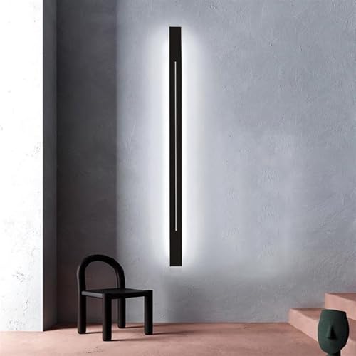 Aplique de pared de aluminio e hierro de alta gama con iluminación LED rectangular moderna