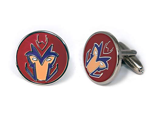 SharedImagination Magneto Cufflinks, The X-Men Tie Clip, Marvel Minimalist Jewelry, Deadpool Cuff Links Link, Wolverine Tie Tack Groomsmen Wedding Party Gift