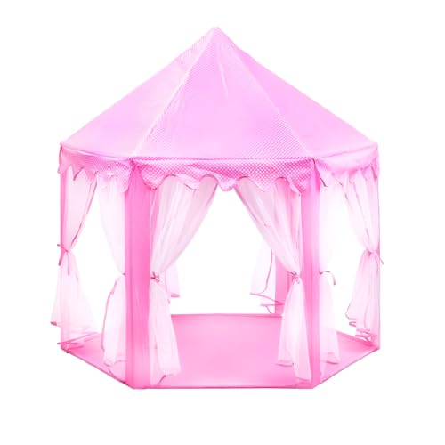 Construcción, Toy Raganet, Casa De Campaña Grande para Niñas y Niños (1.35 MT de Altura x 1.40 MT de Largo) Castillo Principe y Princesas, Carpa Tipi Segura y Fácil De Armar...
