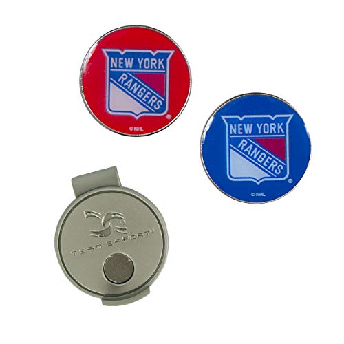 Team Effort NHL New York Rangers Hat Clip & 2 Ball Markersnew York Rangers Hat Clip & 2 Ball Markers, Multicolor, NA