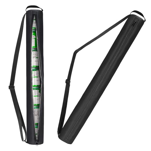 Yosugar Bierhülle für Golftaschen,Hält 7 Dosen Eiskalt,Tragbare Getränke-Kühlhülle für Golf, Picknick,Party,Angeln,Sport im Freien mit Tragegriff & Verstellbarer Schultergurt (Schwarz)