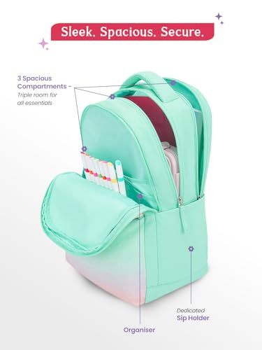 Image of Genie 17 inch Laptop Backpack for Women & Girls | Spacious Office, College & Travel Bag | Water Resistant, Multi-Compartment with Padded Laptop Sleeve