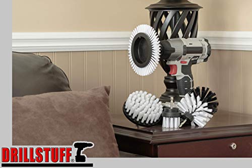 Drillstuff Conjunto de acessórios de escova de perfuração - Escova de perfuração macia escova de lim