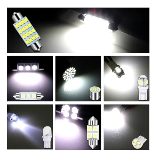 42 luces LED interiores para auto, T10 31-41 mm miniatura 6