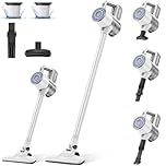 VersLife S6PRO Cordless Vacuum Cleaner, 30Kpa Cordless Stick Vacuum, 35 Mins Runtime, 6-in-1 Lightweigt Handheld Vacuum Portable for Home Hard Floor, Pearl White