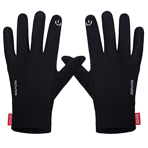 ROVOS Winter Gloves Warm Gloves Running Gloves Men Women Lightweight Water Resistant Touchscreen Gloves for Driving Hiking Bike Cycling Medium ROVOS Winter Gloves Warm Gloves Running Gloves Men Women Lightweight Water Resistant Touchscreen Gloves for Driving Hiking Bike Cycling Medium