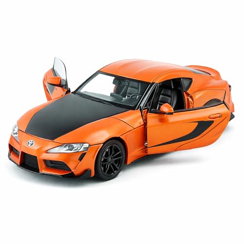 Image of Wizplex RMZ Hobby Toyota GR Supra 2020 Die-Cast Car 1:32 Scale Model Sports Car Pull Back Toy Vehicle for Boys