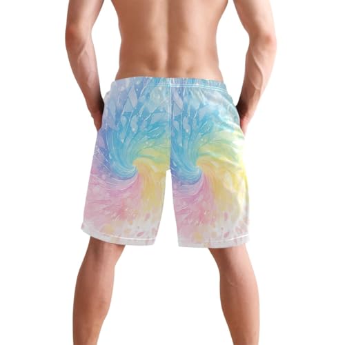 GuoChe Men's Summer Shorts Athletic Mens Swim Shorts with 8”/ 9” Long Surfing3