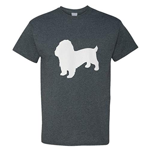 Custom Funny Graphic T Shirts for Men Basset Griffon Vendeen Petit Silhouette Cotton Top Smoke Design Only 3X Large